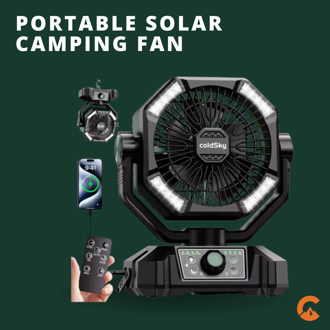 Camperio Portable Solar Fan