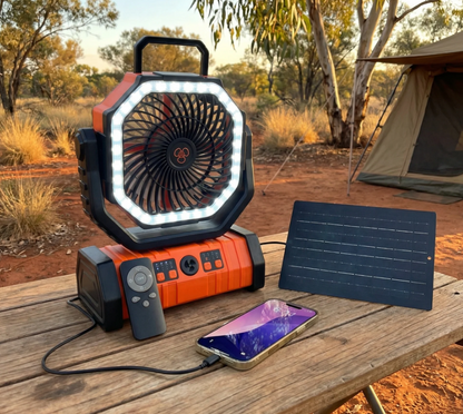 Camperio Portable Solar Fan