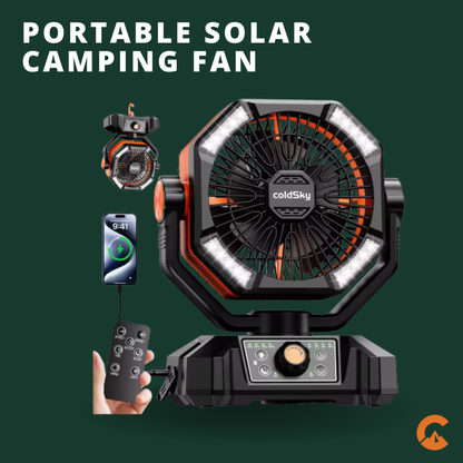 Camperio Portable Solar Fan