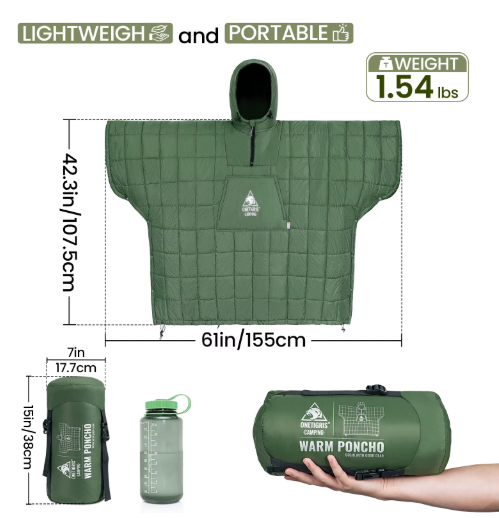 Camperio Camping Blanket Poncho